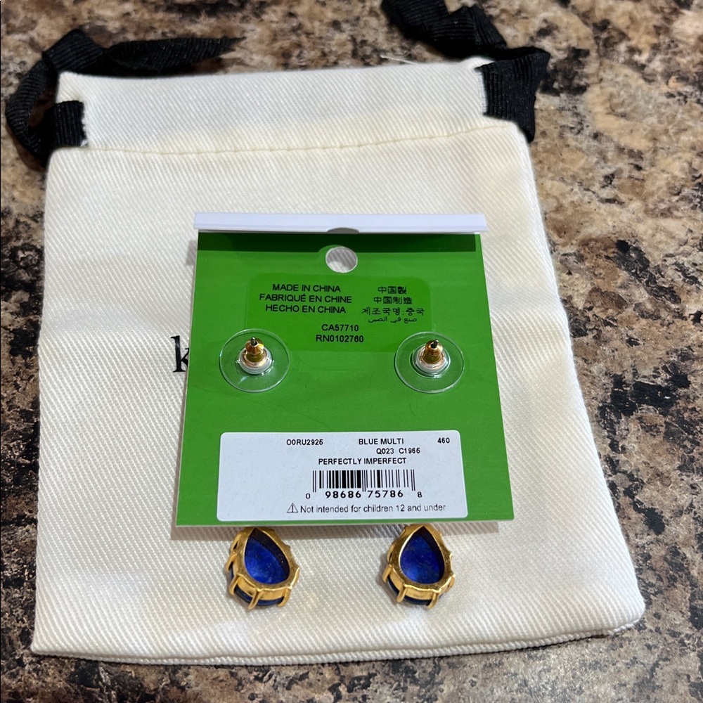 Kate Spade Perfectly Imperfect Small Linear Drop Earrings - Picture 7 of 7